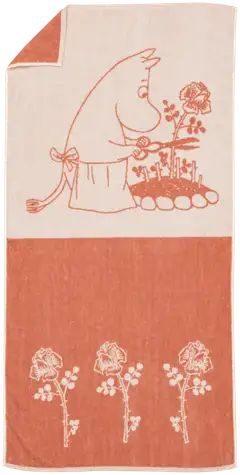 Moomin Arabia Muumi kylpypyyhe 70x140  Muumimamma beige GOTS - 1