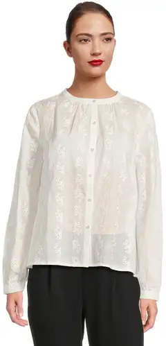 House naisten kangaspaita 228H261010 - Cloud dancer - 1