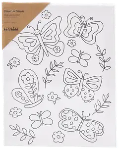 Creativ Company kuvioitu maalauspohja perhoset  24x30 cm - 2