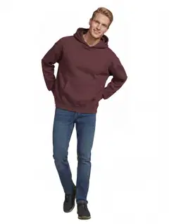 House miesten collegehuppari basic 195HBNOS21 - Burgundy - 4