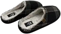 WKLY. miesten tossut Checks - Black - 2