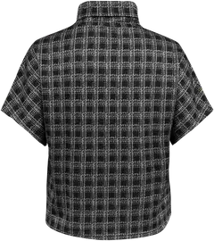 House naisten buklee-kankainen pusero 228HP40266, D-mitoitus - Black&grey - 2