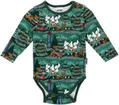 Moomin by Martinex vauvojen body Pihajuhla 590094 - VIHREÄ - 1