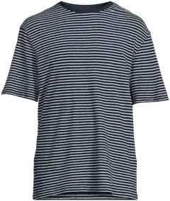 London Fog miesten t-paita pellavasekoitetta 195LF15266 - D.blue striped - 2
