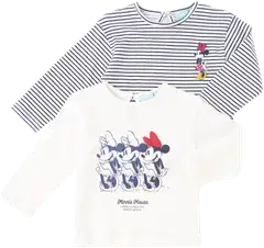 DISNEY vauvojen pitkähihainen t-paita Minni I286845 2-pack - WHITE 2 - 1