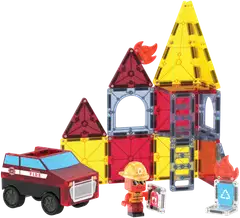 Magna-Tiles palo- ja pelastusasema 27 osaa - 1