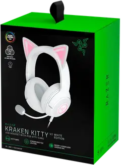 Razer kuulokkeet Kraken Kitty V2 valkoinen - 7