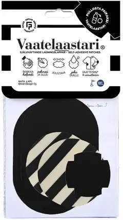 Fab Patch tekstiilipaikka vaatelaastari Raita 5 kpl - 1