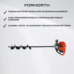 Fornorth maapora 1,47kw, sis. 2 terää - 4