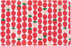 House muovitabletti Strawberry 4 kpl 28x43,5 cm punainen PatternLab - 1