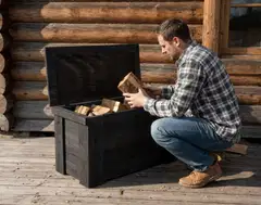 Piha-arkku, grafiitin harmaa, 40x45x80cm - 4