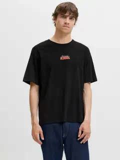 JJ Rebel miesten t-paita JREBJIM - BLACK - 7