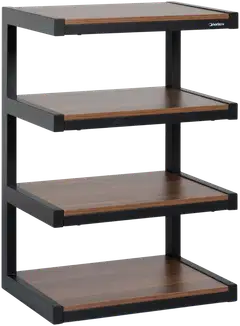 Norstone Esse HiFi -laitekaluste musta/pähkinä - 1