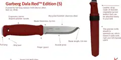 Morakniv puukko Garberg Polymer full-tang Dala Red 14145 - 4