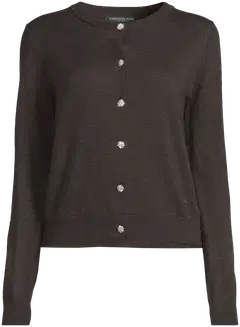 London Fog naisten merinoneuletakki 213L263604 - brown - 2