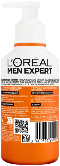 L'Oréal Paris Men Expert Hydra Energetic virkistävä puhdistusgeeli kasvoille 260 ml - 2