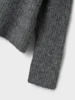 LMTD lasten neule - dark grey melange - 4