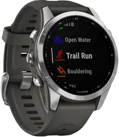 Garmin Fenix 7S hopea/harmaa multisport GPS kello - 5