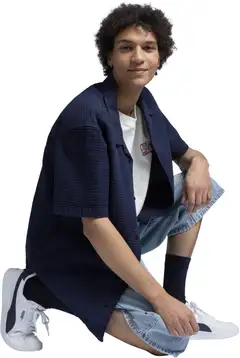 WKLY. miesten lyhythihainen paita 194W252509 - Navy Blazer - 12