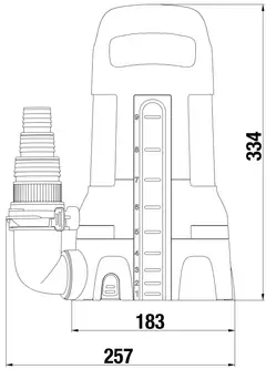 Clear Water Pump 17000 Aquasensor 750 W, 17 000l/h, 0,9 bar imukorkeus 1 mm - 5