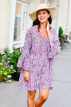 AmandBN naisten lyhyt mekko - Pinkki - 2