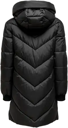 JDY naisten hupullinen toppatakki Jdyskylar - BLACK - 2