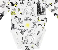 Muumi vauvojen body Laiskottelu 591079 - Mustavalkoinen - 3