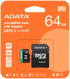 ADATA Premier Pro microSDXC -muistikortti, 64 GB - 2