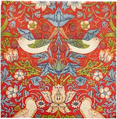 William Morris Strawberry Thief punainen lautasliina 20kpl/33cm - 1