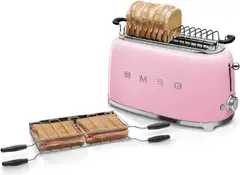 Smeg Leivänpaahdin TSF02PKEU 4-viipaleen pinkki - 2