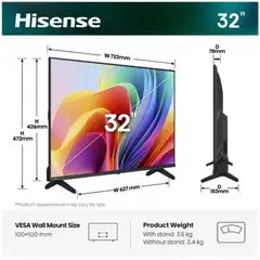 Hisense 32" Smart LED TV 32A4S - 2