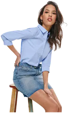 JDY naisten kauluspaita Jdymio - Cashmere Blue - 7