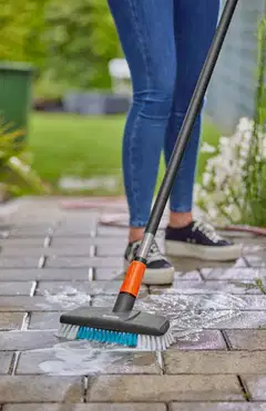 GARDENA Terassinpesuharja varrella Cleansystem, karkea - 6