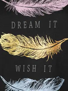 House naisten t-paita print 213H261405 - BLACK - 5