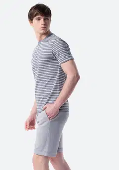 TEX miesten pikeekankaiset joggershortsit I275371 - Titanium - 4
