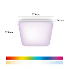 Philips Smart Lighting kattovalaisin neliö 24W RGB +  valkoinen säädettävä kaukosäätimellä - 4