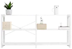 Lundia Classic 2-osainen avohylly, matala - VALKOINEN - 3