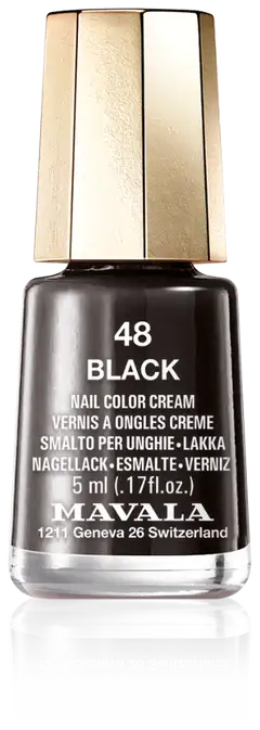 Mavala 5ml Nail Polish 48 Black kynsilakka - 1