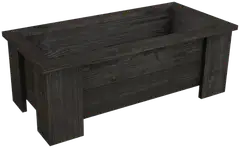 Miljöökoriste kukkalaatikko suorakaide harmaa 70x28cm korkeus 25cm - 1