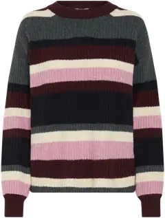 B.young naisten neulepusero Byonema - PORT ROYALE MELANGE STRIPE - 1