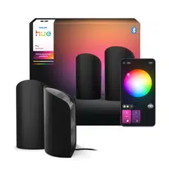 Philips Hue Play wall washer -valaisin 20W 2000-6500K 1035LM musta 2 kappaletta - 4