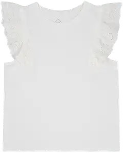TEX naisten trkoopusero frillahihoilla I978893 - Off white - 1