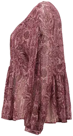Hailys naisten paita Ch44iara - 8761 dark cherry paisley - 2