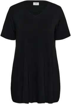 From Lou naisten pluskoon lyhythihainen trikootunika Fllouisa - Black Deep - 1