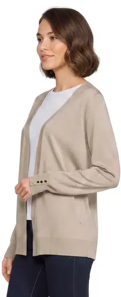 London Fog naisten neuletakki napit 213L262903 - beige - 3