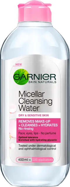 Garnier Skin Active Micellar puhdistusvesi kuivalle ja herkälle iholle 400ml - 1