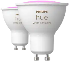 Philips Hue GU10 kohdelamppu 4.2W 2000-6500K 400LM säädettävä lämpimästä viileään 2 kappaletta - 1