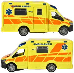 Majorette Grand Series Mercedes-Benz Sprinter, suomalainen ambulanssi, valo- ja äänitoiminto, 15 cm - 4