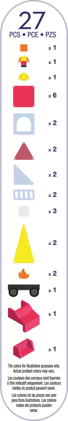 Magna-Tiles palo- ja pelastusasema 27 osaa - 13