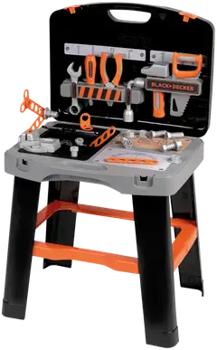 Smoby Black+Decker Bricolo Smart, koottava työkalupenkki leikkeihin - 1